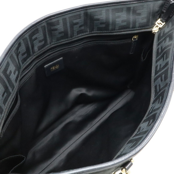 FENDI Black Zucca Shoulder Bag - Picture 8 of 9
